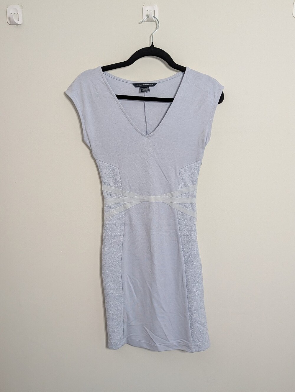 French Connection Fitted Blue Dress Size 0